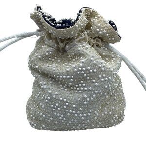 Vintage 70’s boho reversible drawstring bucket bag.